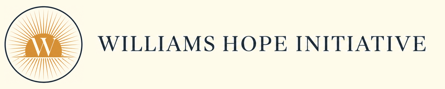 Williams Hope Initiative — gold sunrise and Williams W